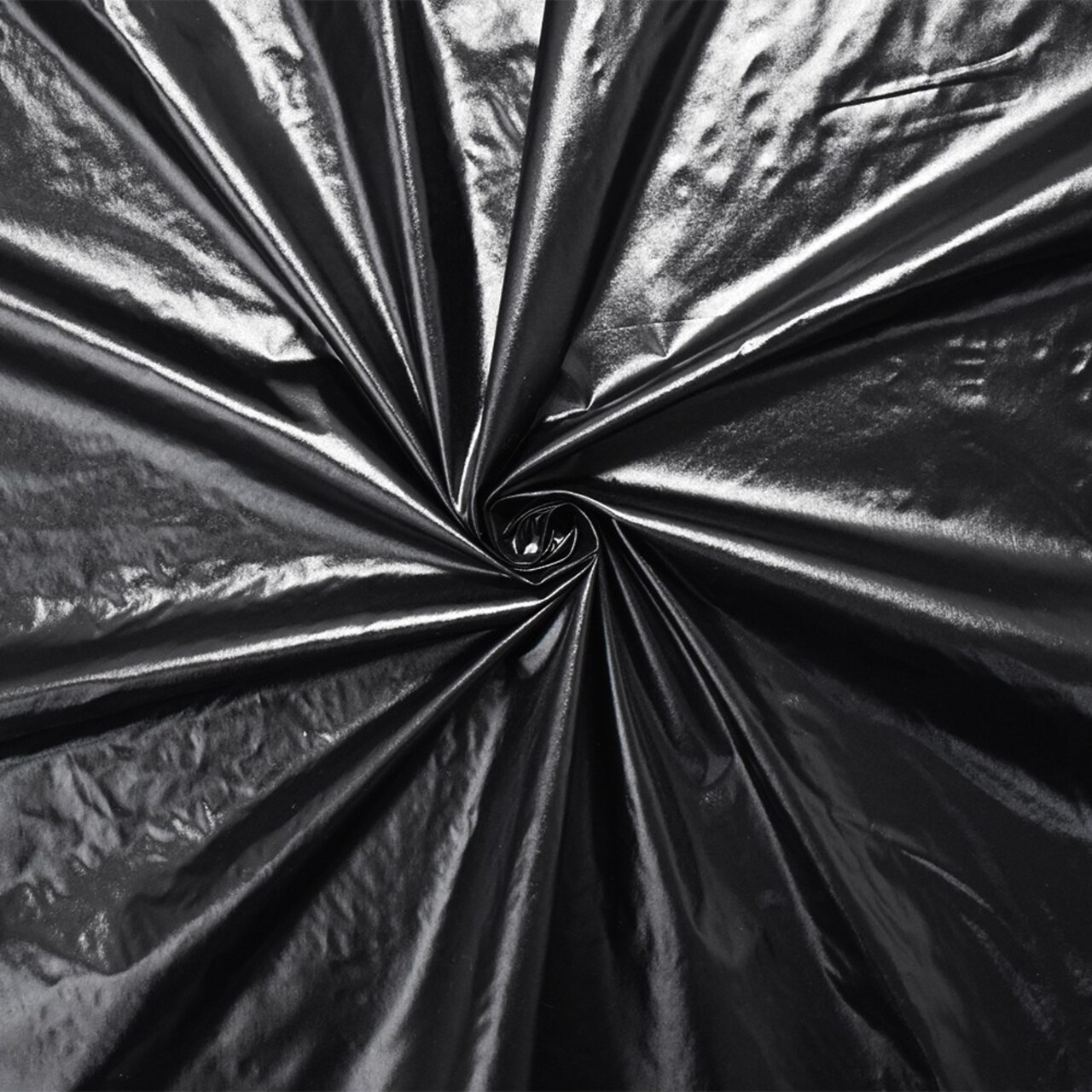 Black Polyester Rainwear Water Resistant Woven Fabric By the Yard